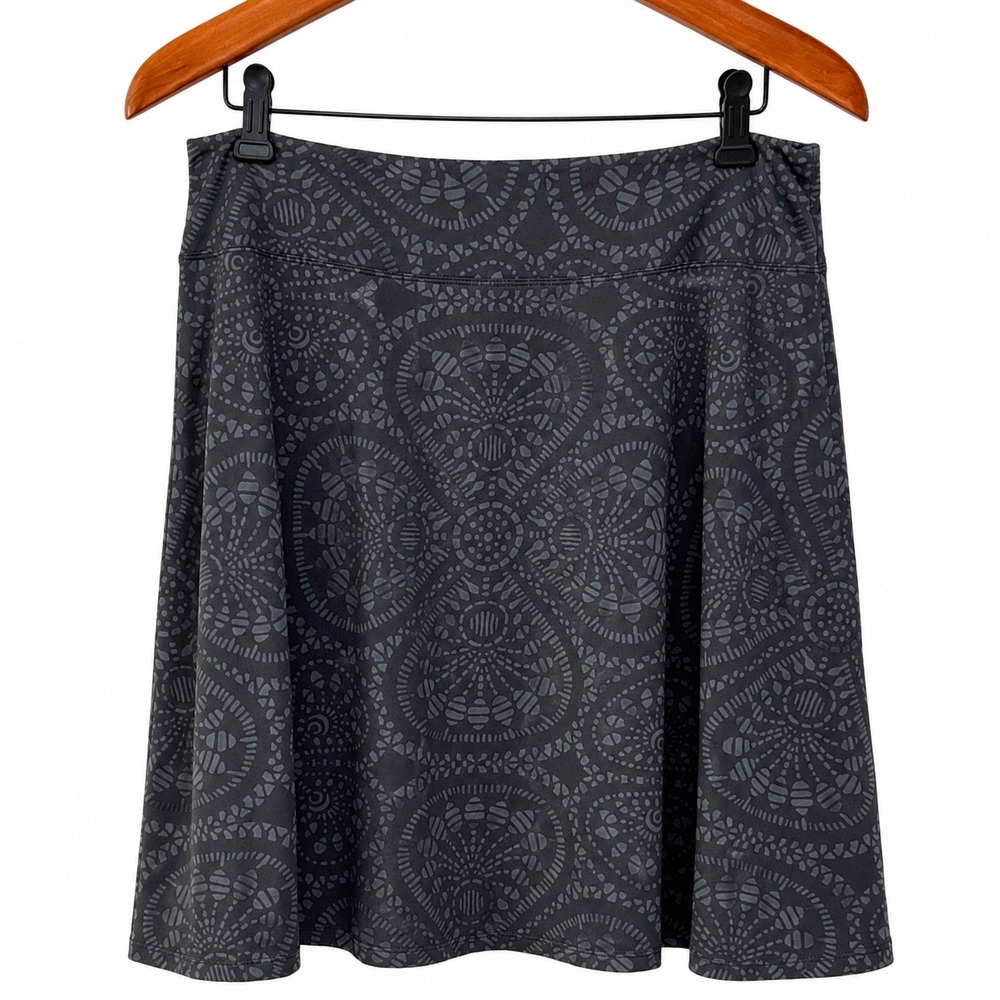 Patagonia Kamala Skirt Womens Large Grey Medallion Print A-Line Stretch 20506S1